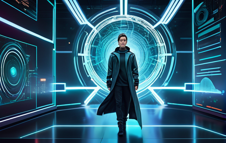 가상 정체성 제작 시 고려해야 할 요소 - **Prompt:** "An imaginative, conceptual full-body shot of a Latina professional, in her early 30s, s...