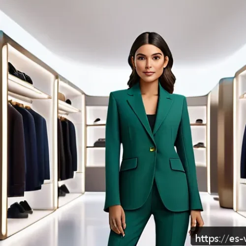 Home 26 가상 정체성의 창의적 활용 사례 - A highly detailed digital avatar of a young Spanish woman in stylish modern clothing, modeling virtu...